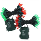 2-Pack Christmas String Lights, 16ft 50 LED Waterproof Twinkle Lights