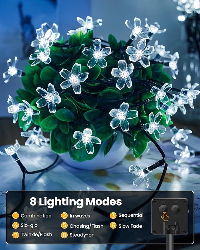 Christmas String Lights, 60 LED Waterproof Twinkle Lights