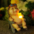Solar Garden Statue Light, Yard Decor