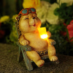 Solar Garden Statue Light, Yard Decor