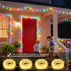 120 LED Christmas Twinkle Lights, 66ft Waterproof for Porch