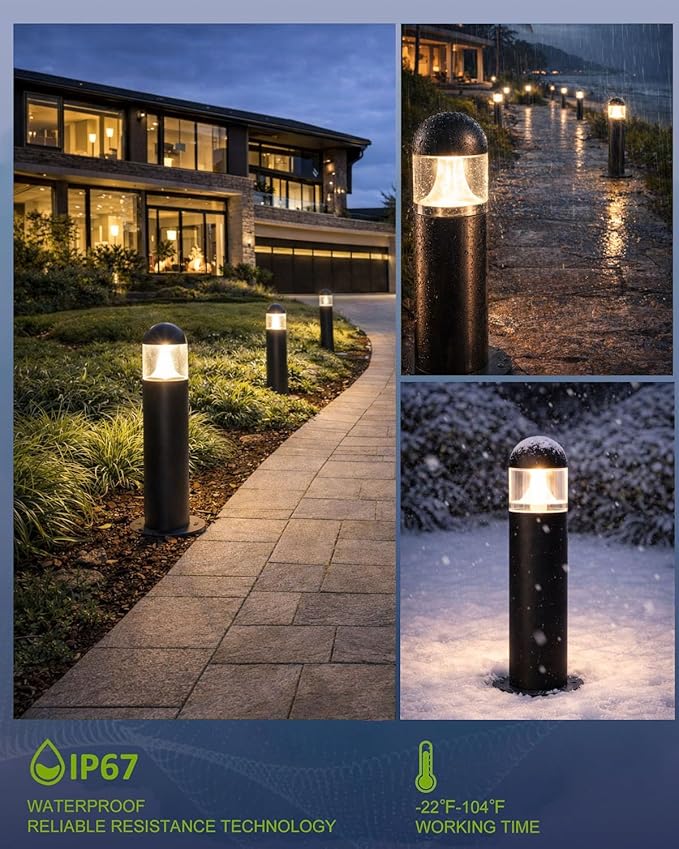 8-Pack Solar Landscape Lights for Garden