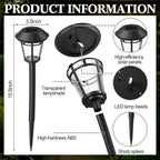 White Solar Pathway Lights 20-Pack, Walkway LED