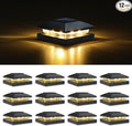 12-Pack Upgraded Solar Post Cap Lights for Fence, LED