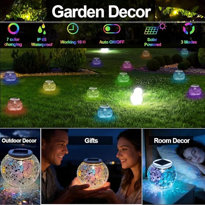 Solar Garden Garden Statue Light, Outdoor Decor