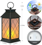 Classic Hanging Solar Lanterns for Yard, Waterproof LED