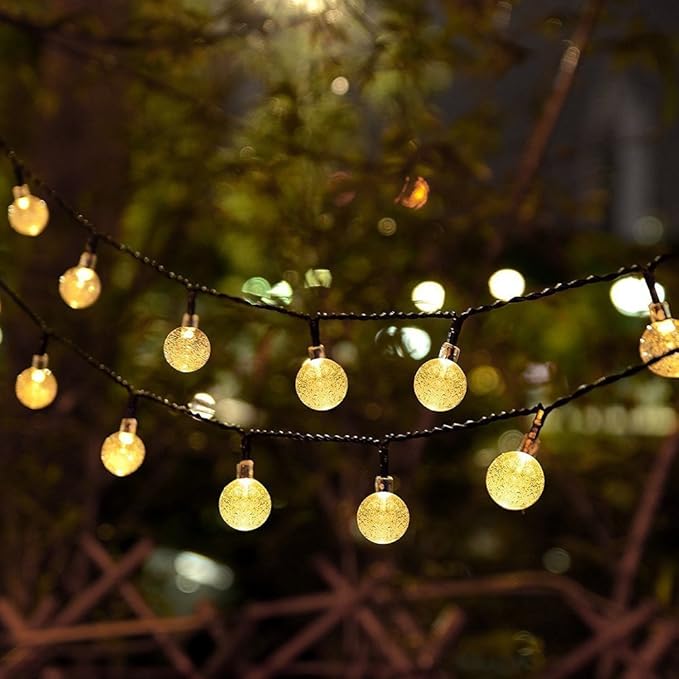 Outdoor String Lights, 16ft Warm White Waterproof LED