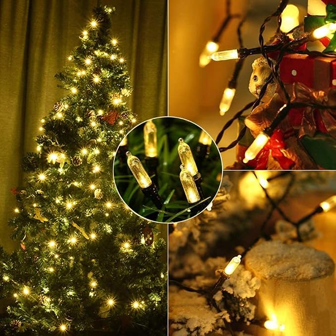 Christmas String Lights, 18ft 50 LED Waterproof Twinkle Lights