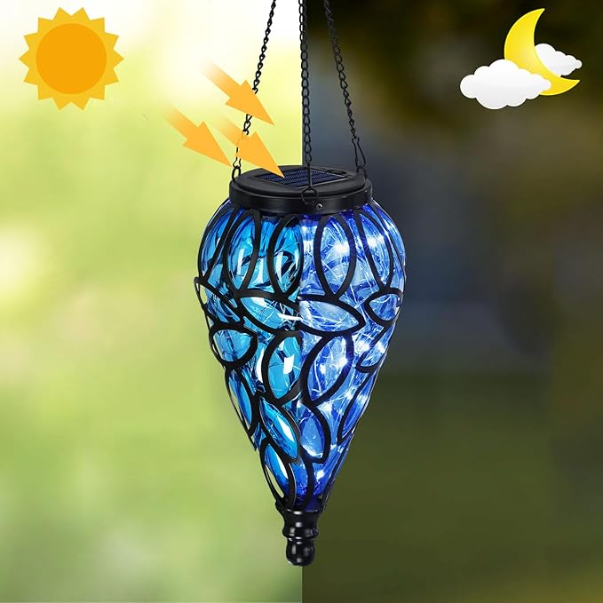 Hanging Solar Hanging Lanterns, Elegant Outdoor Decor