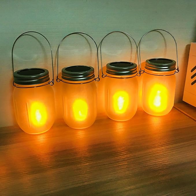 Solar Pathway Lights 4-Pack, Driveway LED