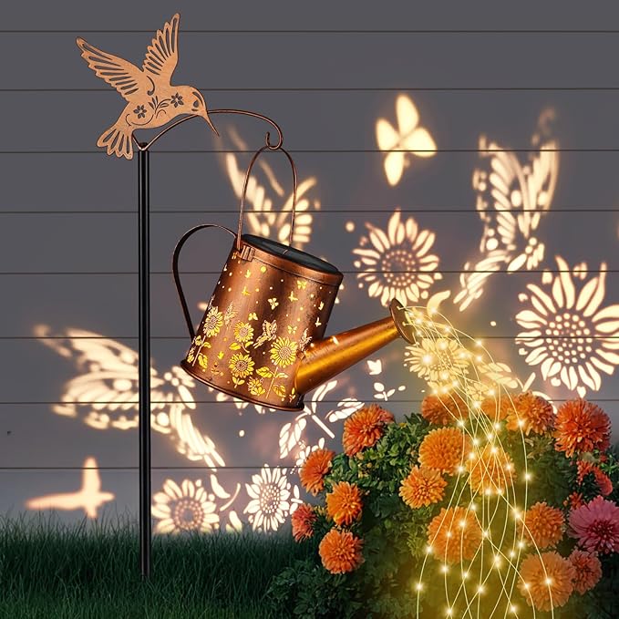 Solar Butterfly Lanterns, Garden Hanging LED Decor