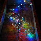60 LED Christmas Twinkle Lights, 20ft Waterproof for Backyard