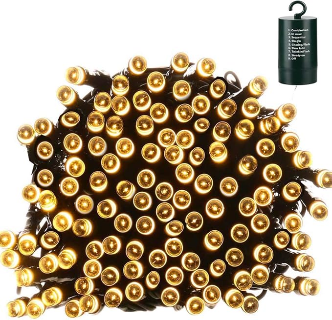 Christmas String Lights, 72ft 200 LED Waterproof Twinkle Lights