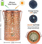 2-Pack Elegant Peacock Solar Lanterns for Backyard, Waterproof LED