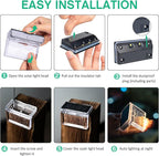 8-Pack Solar Deck Step Lights, Warm White Waterproof