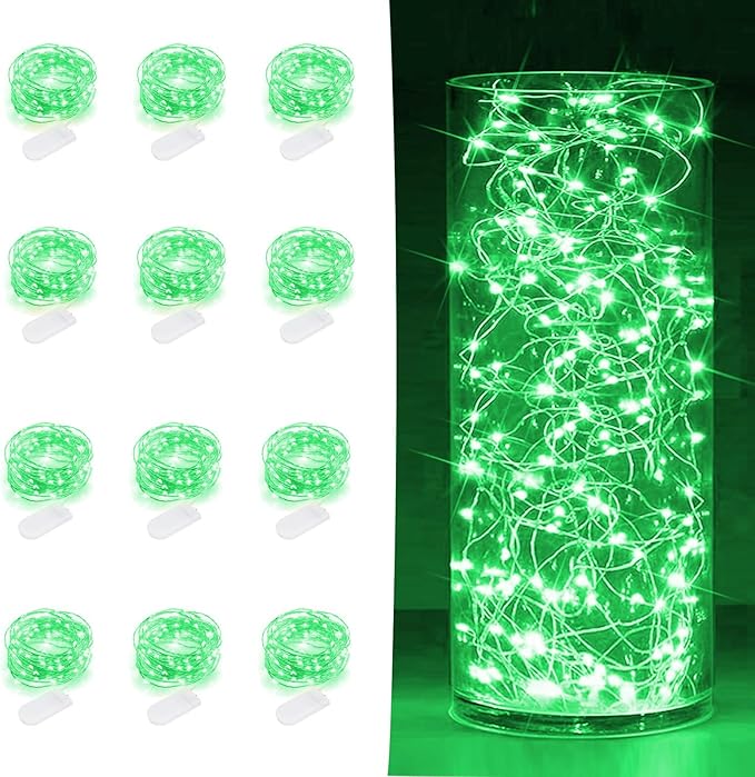 12-Pack Outdoor String Lights, 7ft Waterproof LED