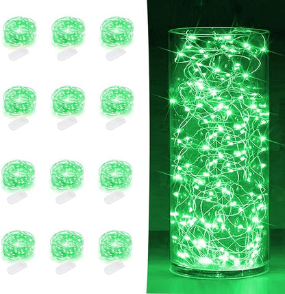 12-Pack Outdoor String Lights, 7ft Waterproof LED