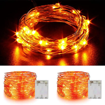 Christmas Yard String Lights 2-Pack, 30 LED Waterproof