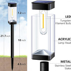 8-Pack Solar Path Lights, Outdoor Yard LED
