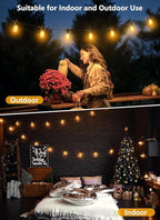 Christmas Twinkle Lights, 35ft Waterproof for Porch