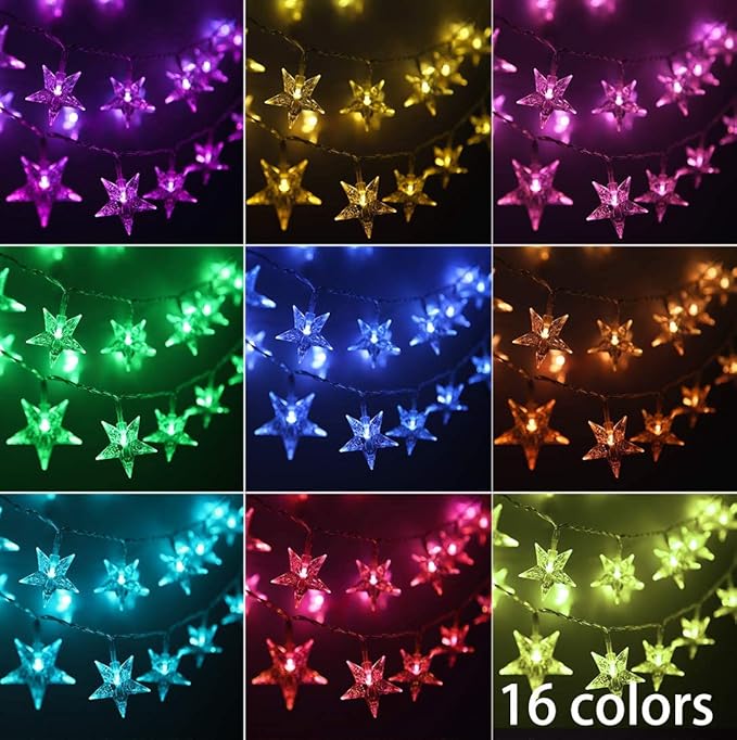 RGB Backyard String Lights, 33ft Weatherproof LED