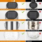 12-Pack Globe Solar Lanterns, Waterproof LED Patio Lights