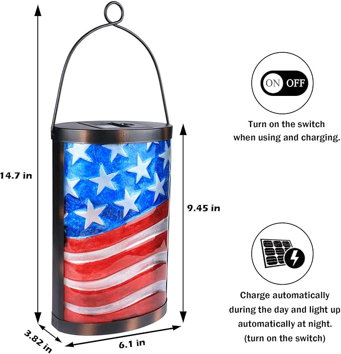 Courtyard Solar Hanging Lanterns, Classic Garden Decor