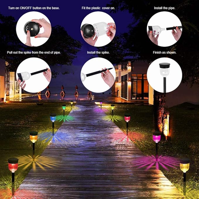IP65 Solar Landscape Lights for Walkway