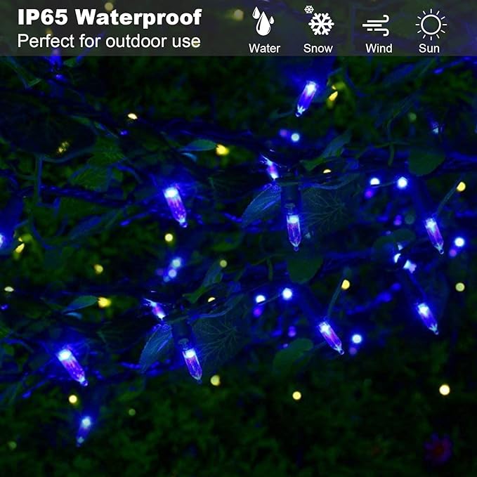 Christmas String Lights, 18ft 50 LED Waterproof Twinkle Lights