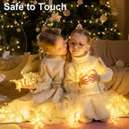 2-Pack 70 LED Christmas Fairy Lights, Twinkle Waterproof