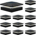 12-Pack Solar Deck Post Lights, Outdoor LED Caps