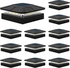 12-Pack Solar Deck Post Lights, Outdoor LED Caps