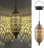 Moroccan Solar Hanging Lantern, Outdoor Pendant
