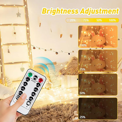 Christmas Patio String Lights 4-Pack, 80ft 240 LED Waterproof