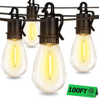 100ft String Lights for Patio, Waterproof LED