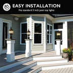 Solar Post Cap Lights, Waterproof LED