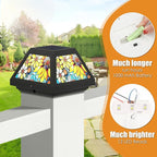 Upgraded Solar Post Cap Lights for Patio, LED