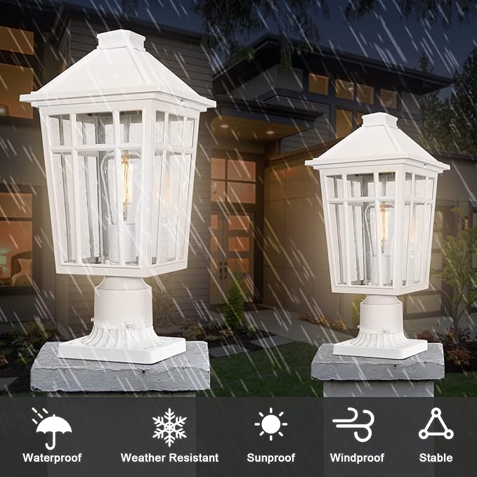 Upgraded Solar Post Cap Lights for Deck, LED