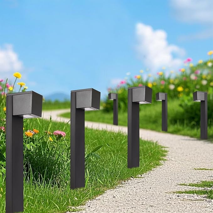 Dynaming Solar Pathway Lights Outdoor, 6 Pack Solar Garden Lights, Landscape Path Lighting, Waterproof & Auto On/Off for Patio Yard Lawn Walkway Driveway Decor