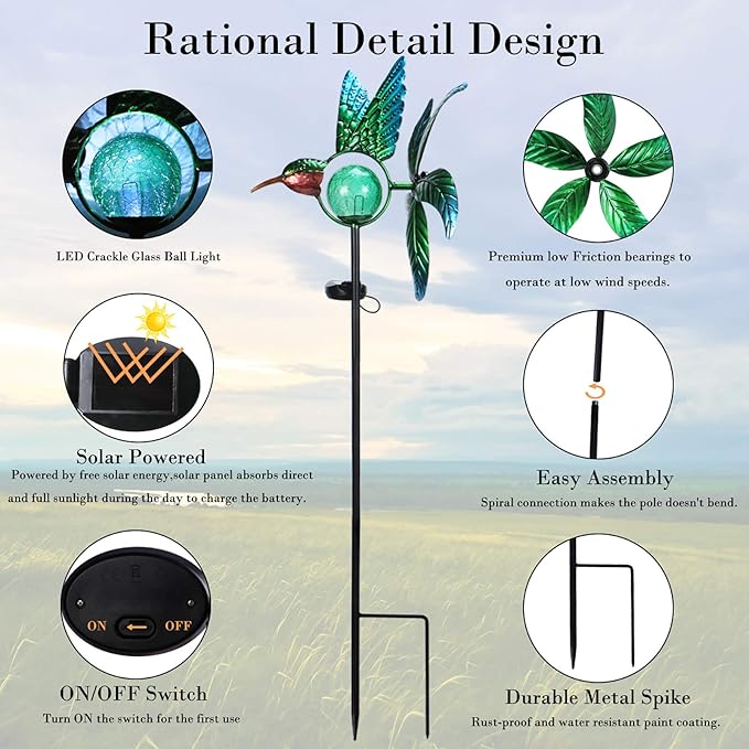 Solar Garden Path Lights, Waterproof