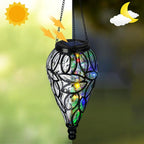 Backyard Solar Lantern Set, Rustic Patio Lighting