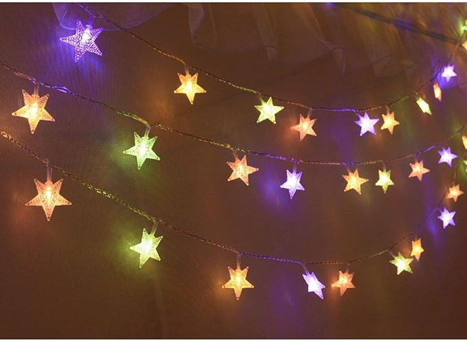 Christmas Porch String Lights, 25ft 50 LED Waterproof