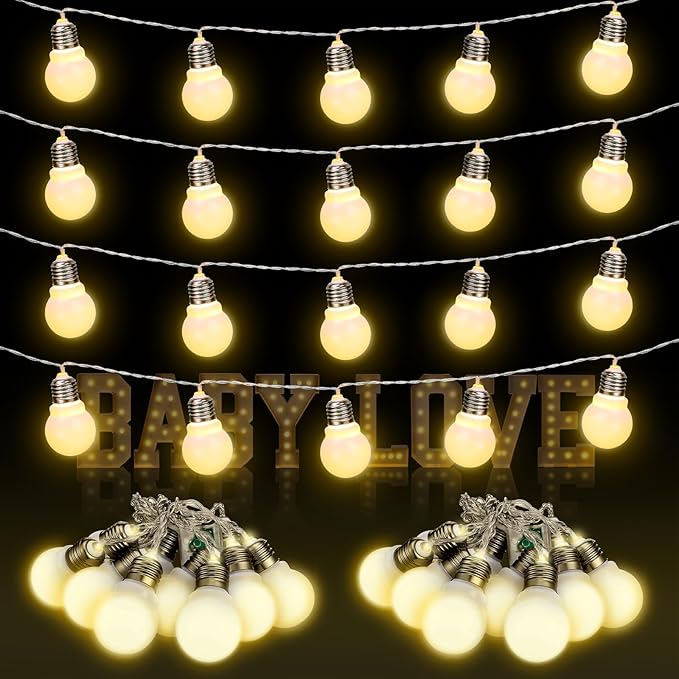 8ft String Lights for Yard, Waterproof LED