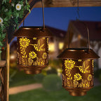 Hummingbird Solar Lanterns, Waterproof LED Patio Lights