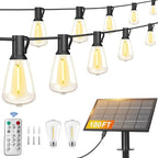 Backyard String Lights, 100ft Weatherproof LED