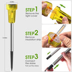 Solar Garden Path Lights 8-Pack, Waterproof
