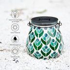 Mosaic Solar Porch Lanterns, Classic Waterproof LED