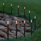 Black Solar Path Lights, Outdoor Walkway LED