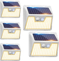 Modern Solar Wall Lights 5-Pack, Multi-Color LED