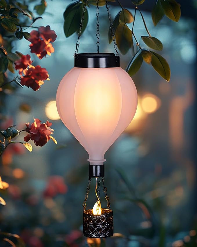 Solar Garden Lanterns, Garden Hanging LED Decor